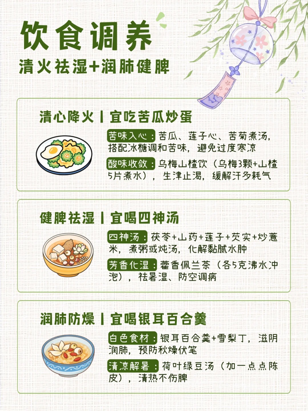 2025乙巳年夏季注定是“风火相煽”的一年。📜《黄帝内经》 划重点：清肝火+健脾胃。🧘‍跟着老祖宗智慧度夏，轻松又养生！